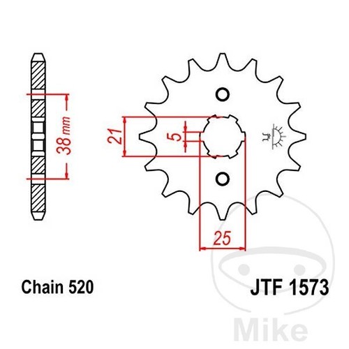 Ritzel für sachs roadster 125 - ritzel,